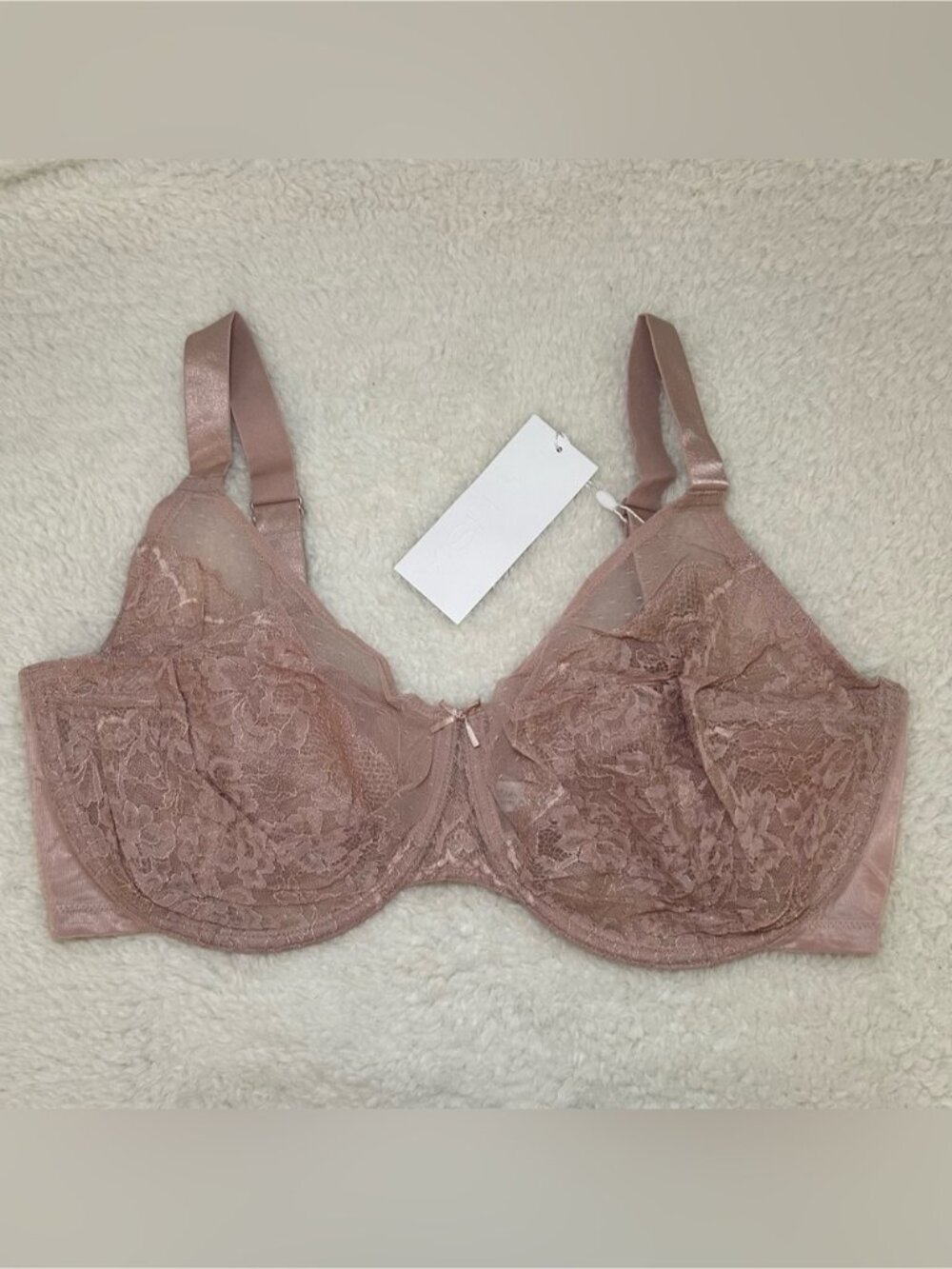 HSIA Enchanted Unlined Lace Underwire Bra 42G NEW